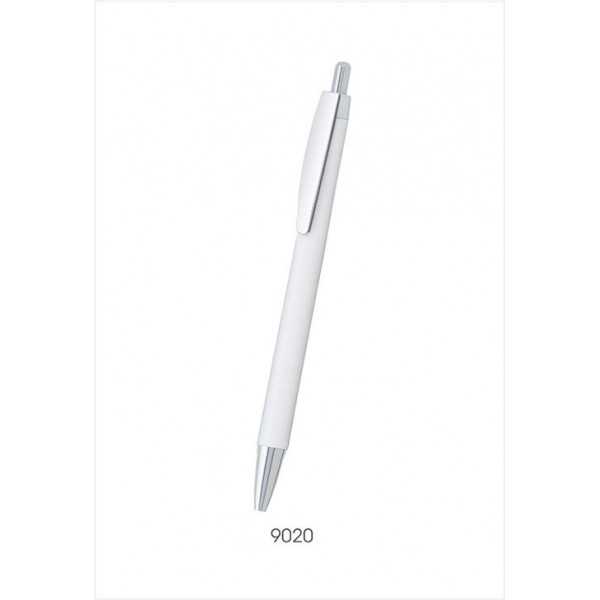 sp plastic pen colour in silver and white new